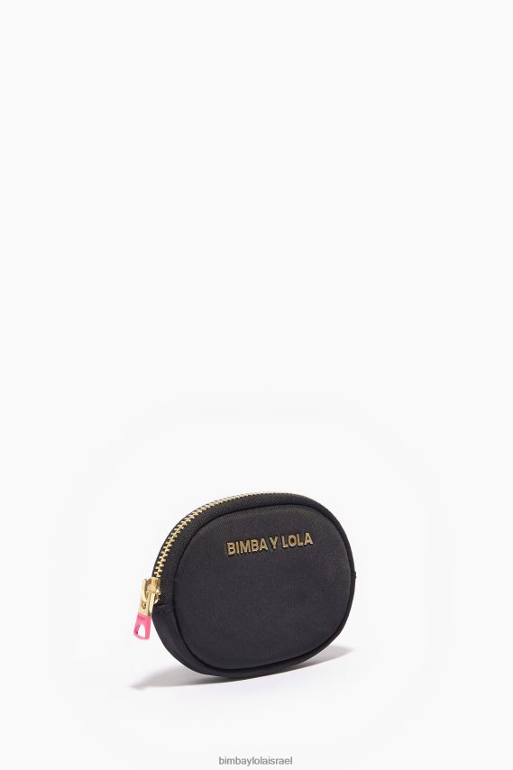 Bimba Y Lola ארנק מטבעות אובלי ניילון X2J6281061 אביזרים שָׁחוֹר