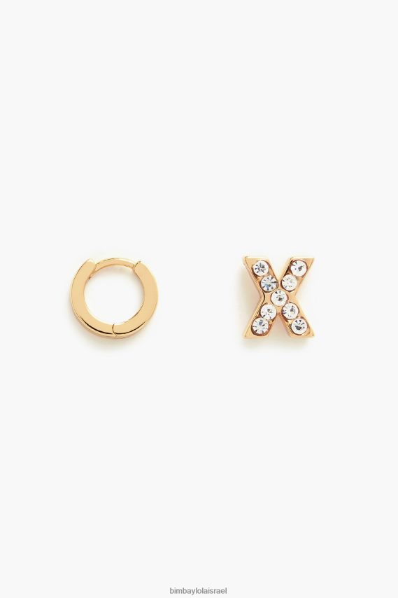 Bimba Y Lola עגילי מיני חישוק אותיות X2J6281172 אביזרים איקס