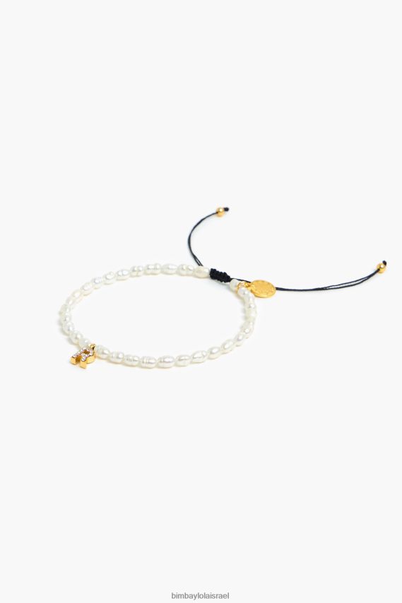 Bimba Y Lola צמיד אותיות ר X2J6281200 אביזרים פְּנִינָה