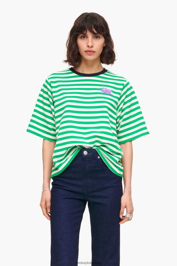 Bimba Y Lola חולצת טריקו לכלב עם פסים X2J628256 הַלבָּשָׁה ירוק