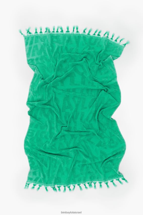 Bimba Y Lola מגבת ג'קארד במראה מכובס X2J628878 אביזרים טורקיז